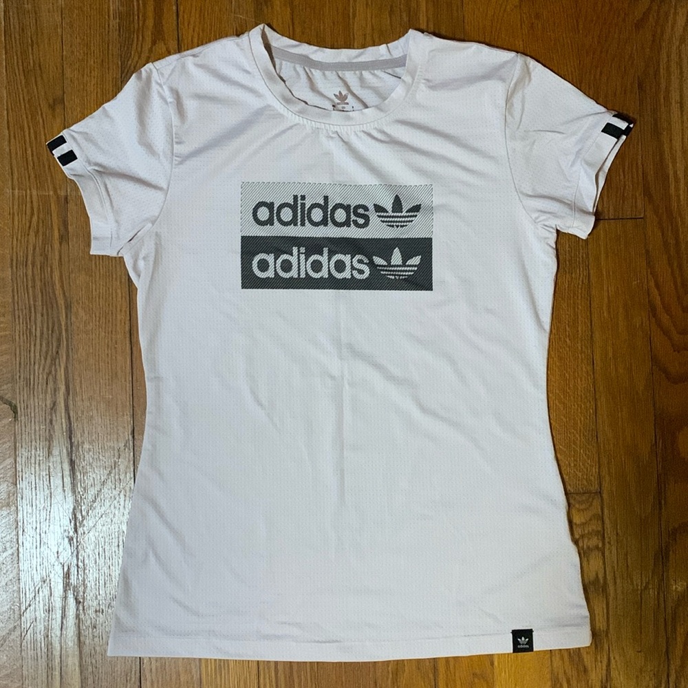 Adidas Women sportswear, Jersey, blouse, white, medium size